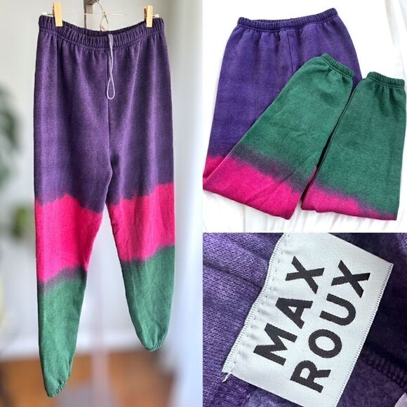 Max Roux The Joker Tie Dye Sweatpants Size S/M - Picture 1 of 13